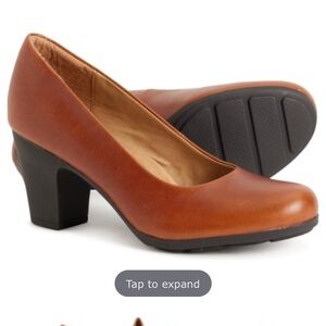 Women's Brown Leather Pumps